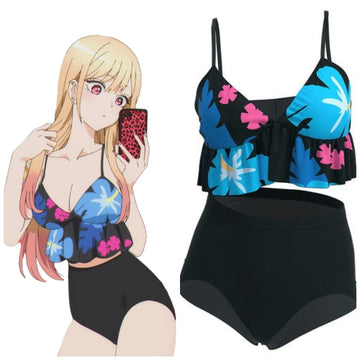 Anime My Dress Up Darling Marin Kitagawa Cosplay Fiesta Disfraz Traje de Baño Bikini